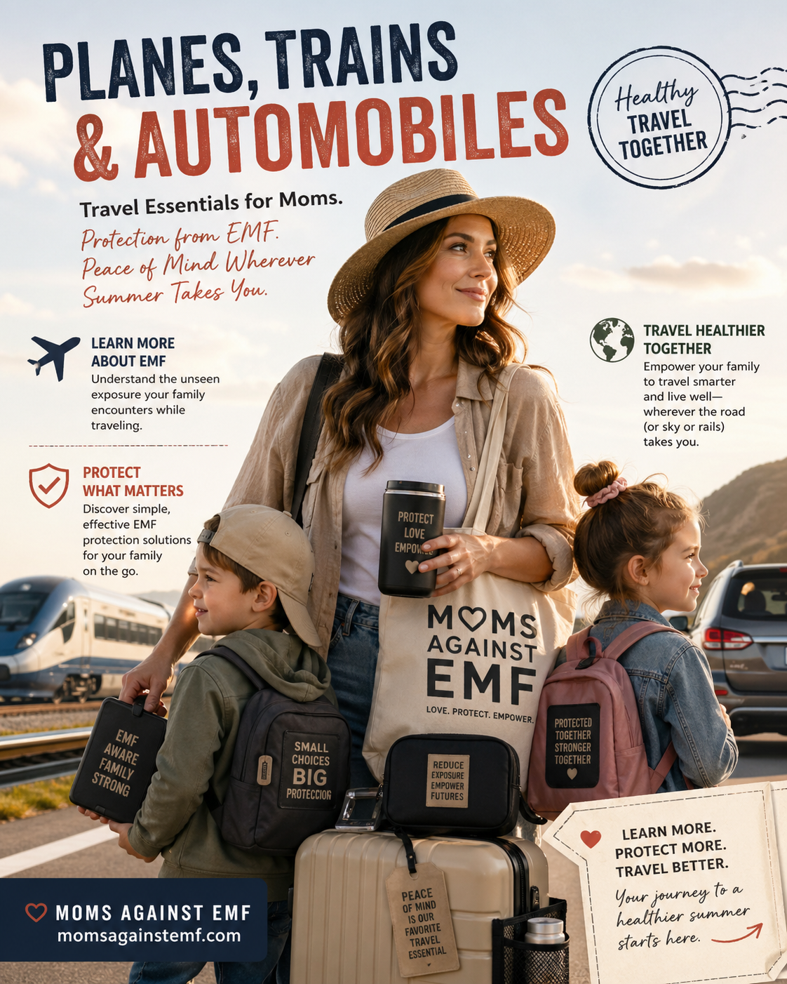 mom travelling with kids